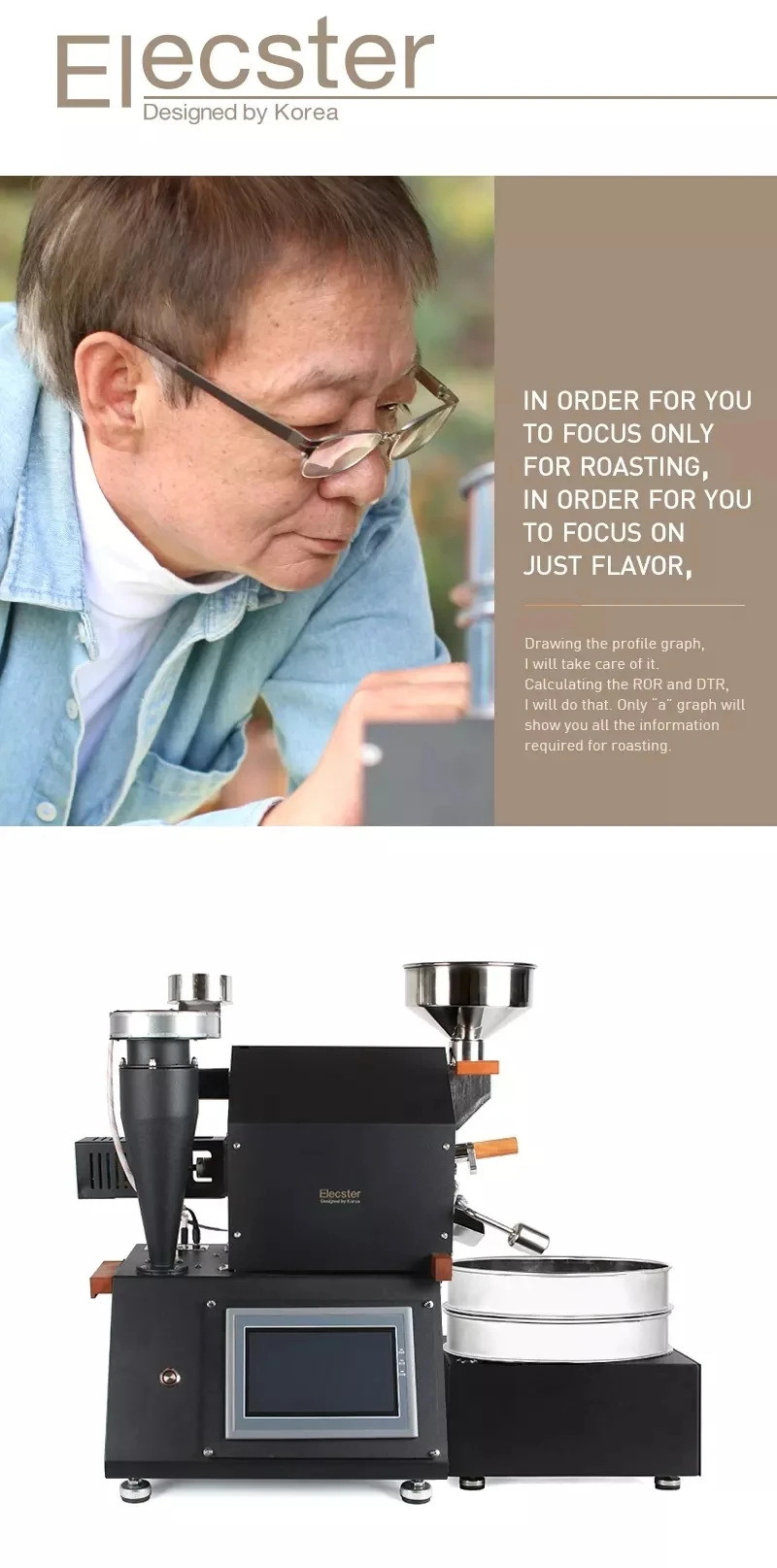 Unique Coffee Roasters,Tabletop Household Design Professional Smart