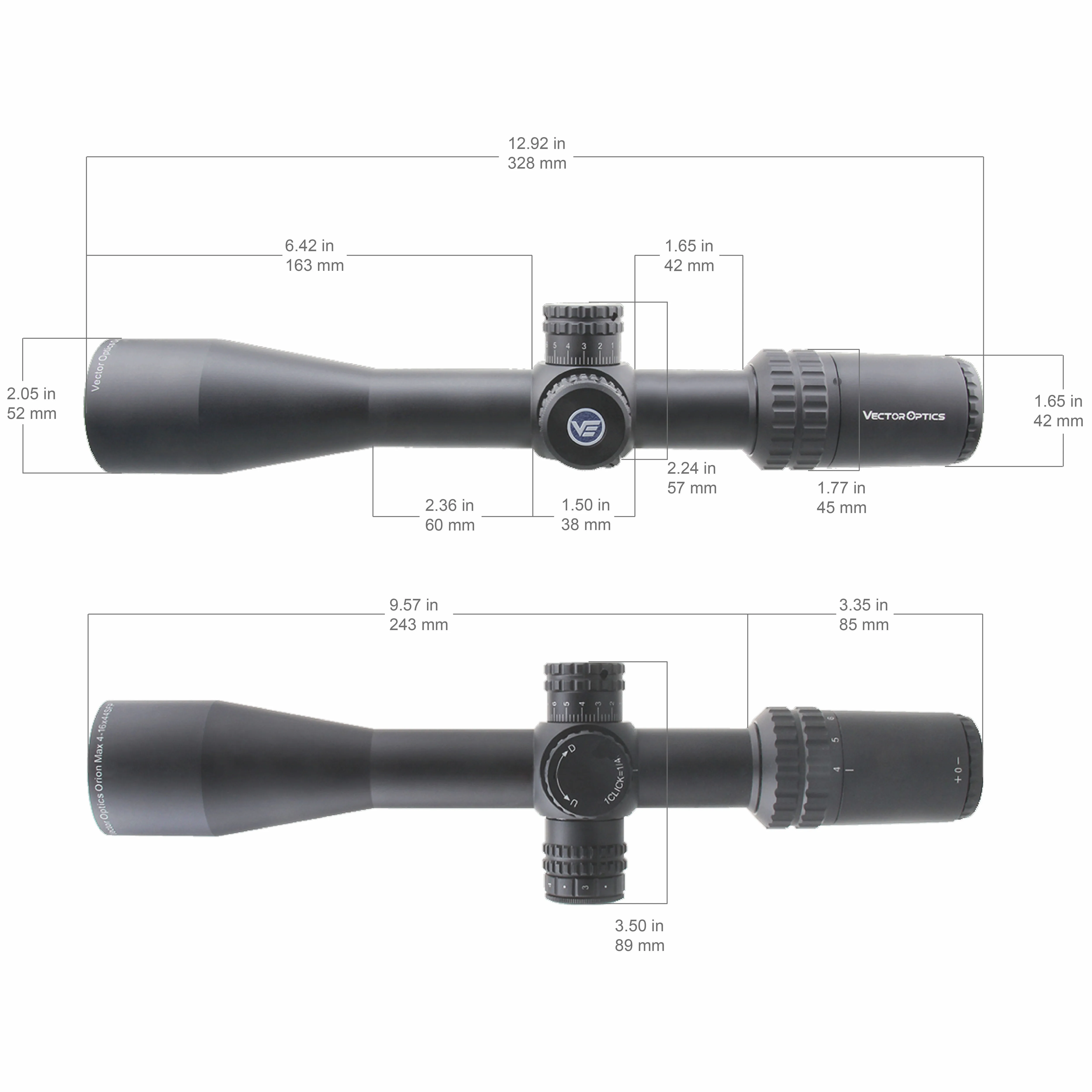 Vector Optics 4-16x44 MAX Scopes - Precision Hunting Gear