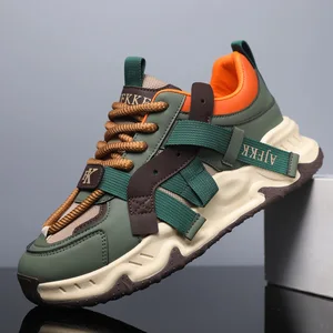 Men's Casual Sneaker Shoes 2026 New Thick Sole Height Increasing Sports Skateboard Shoes Waking Style Shoes