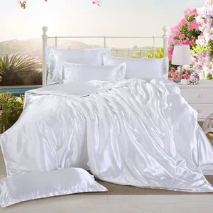 Winter Warm Thickened Skin-Friendly Smooth Feeling Modern Comforter Silk Duvet Cover Sets