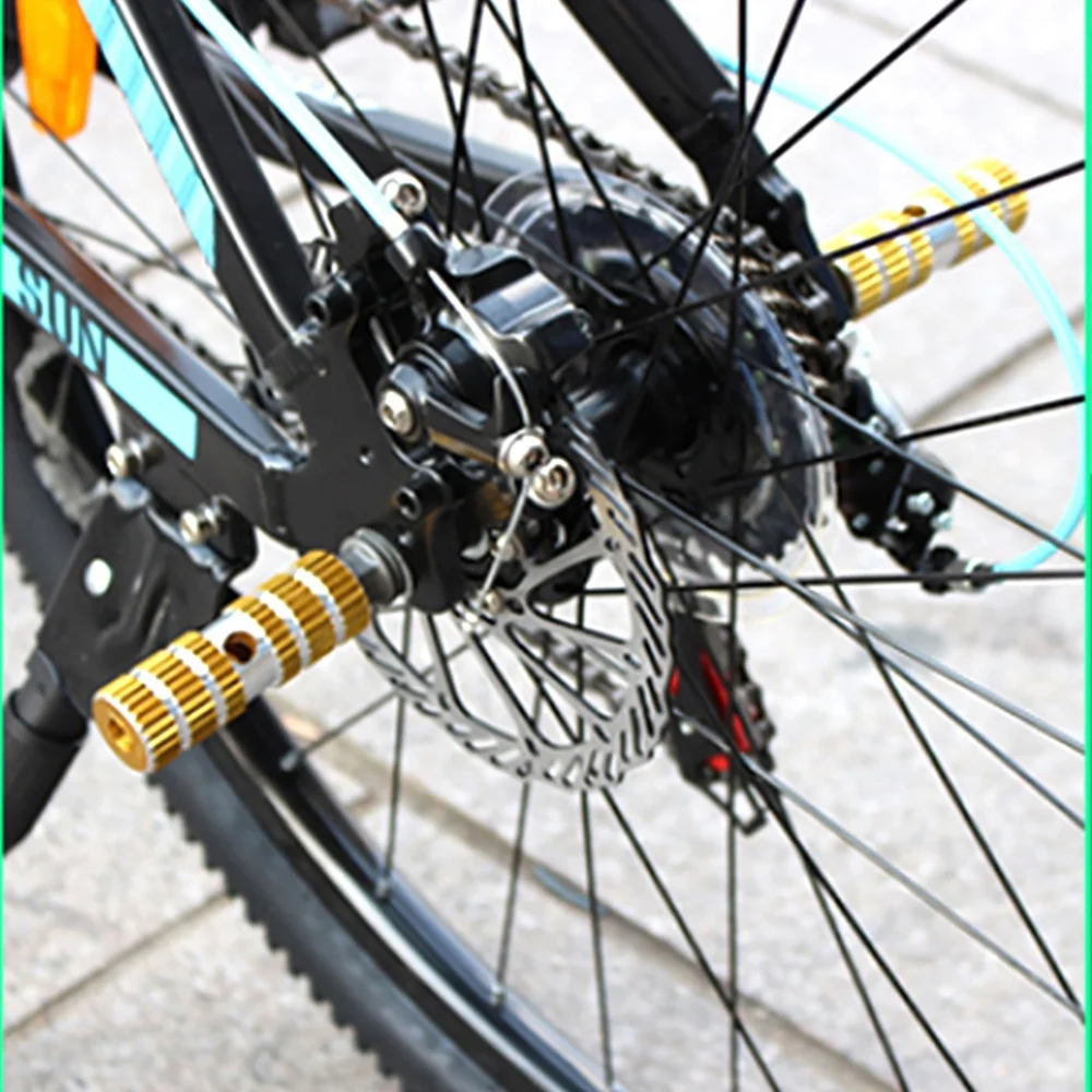Peg Per Bici In Alluminio - 2 Pezzi Per Assi 3/8" - BMX E Mountain Bike