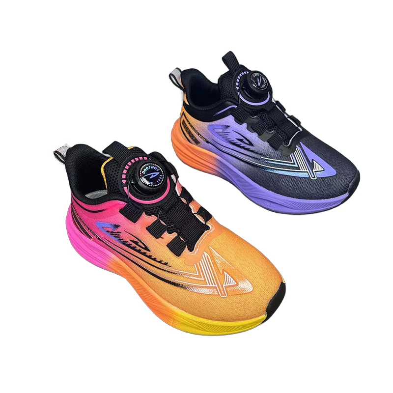 Sport Shoes Walking Shoes Direct Factory China New Style Button Fashionable  Casual for Kids Girl Boy Shoes
