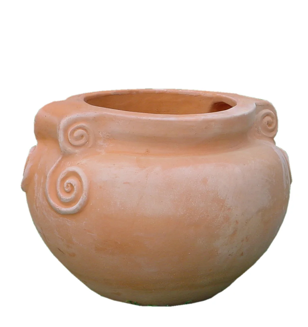 European Style Frost-Proof Terracotta Pot Big Ceramic Flower Pot Pottery Planter for Outdoor Home Nursery Floor Garden Pot