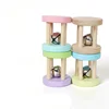 Cloche de cage rose bleu
