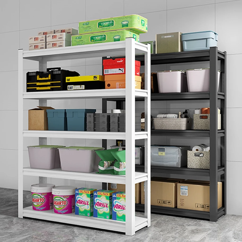 Rust-Resistant Steel Storage Rack with Customizable Adjustable Shelves