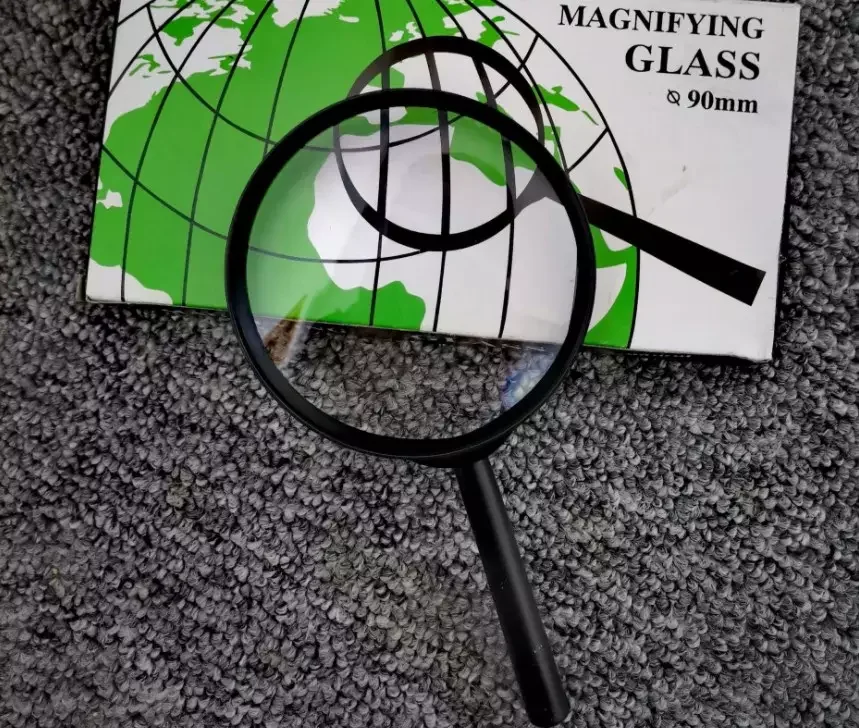 Оптовая продажа, увеличительное стекло 90 мм для чтения, ручное пластиковое увеличительное стекло, лупа для ювелирных изделий оптом