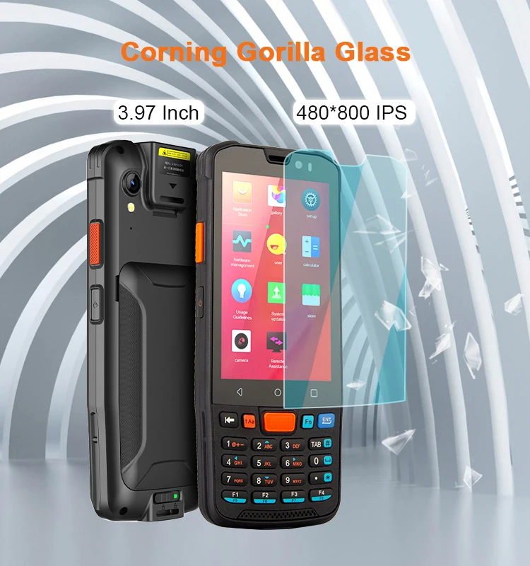 Kingtop Handheld Android Pda Barcode Scanner Ip67 Waterproof Mobile