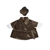 Coffee-colored bathrobe