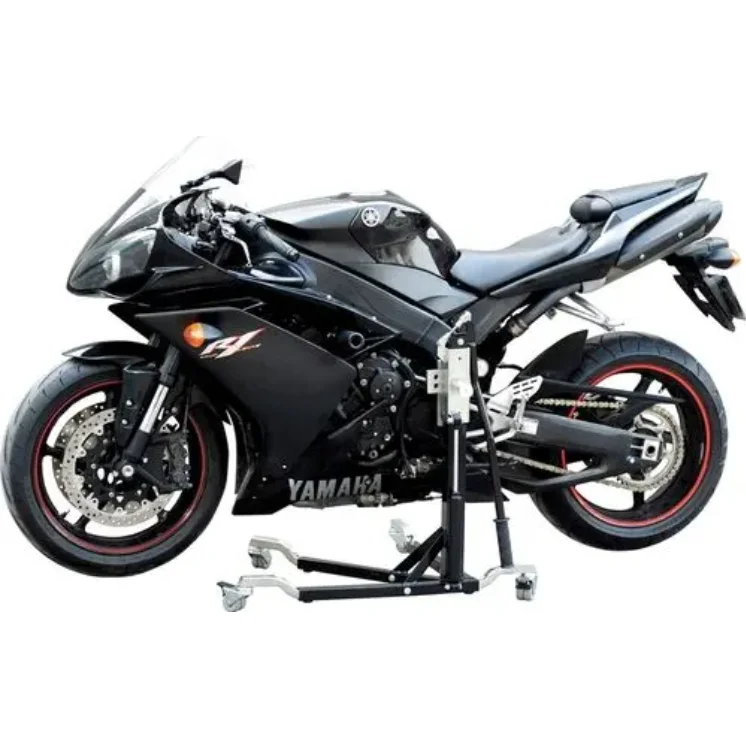 Steel Dolly System Center Moving Motorcycle with Damper Clawer Stand Central Lift Stand SMI2092-R