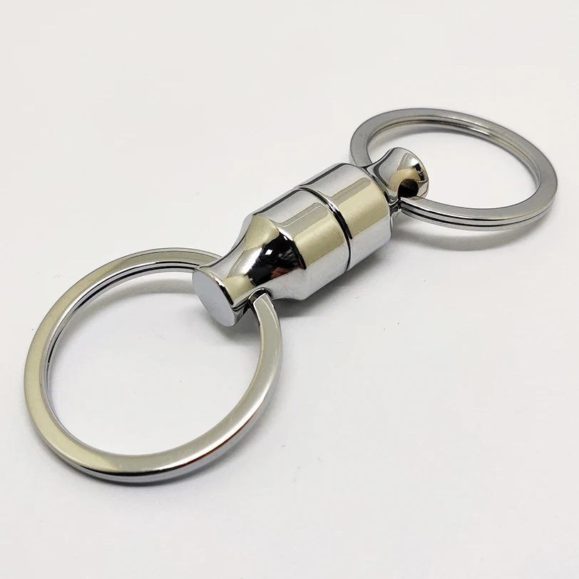 High Quality Dual Durable Pull Apart Detachable Key Chain Holder Magnet  Carabiner Clasp Aluminium Keyring Custom Magnetic Keychain - China Metal  Keychain and Custom Keychains Metal price