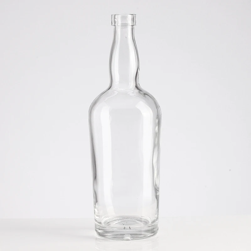 Custom Designed Printed 750ml Frosted Vodka Glass Bottles