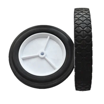 10 Inch Plastic Solid Rubber Cart Wheels - Buy Solid Rubber Toy Wheels ...