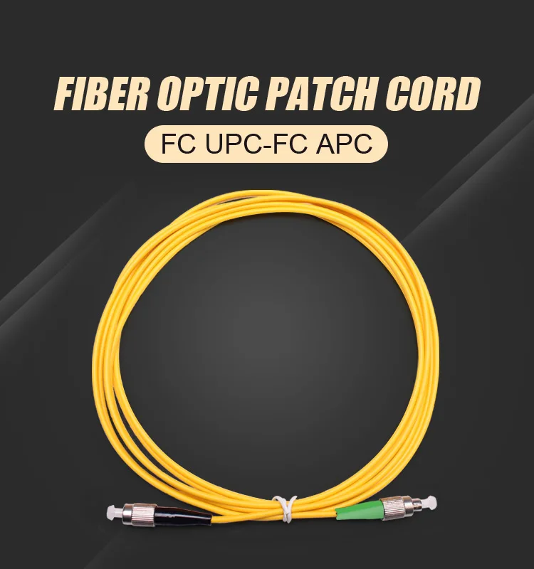 Simplex Pigtail Fiber Optic Patch Cord FC APC to FC UPC Single Mode 1M ...