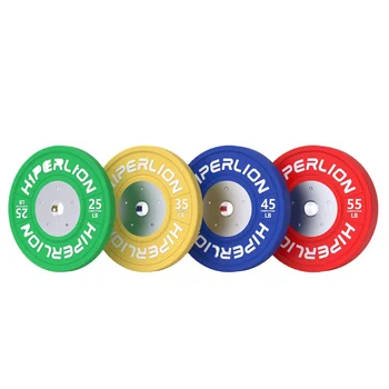 Hiperlion Custom Weight-Plate Rubber Covered Weights Gym Equipment Set Kilo Wholesale China Bumper Plates For Barbell