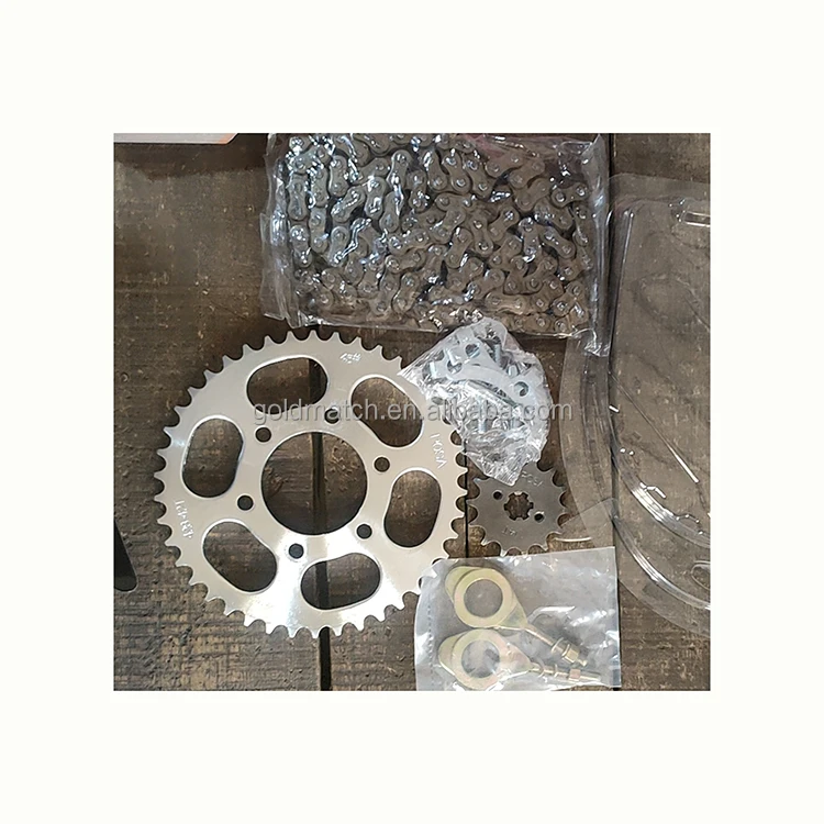 Custom Motorcycle Spare Parts Bajaj Motorcycle Chain And Sprocket Set