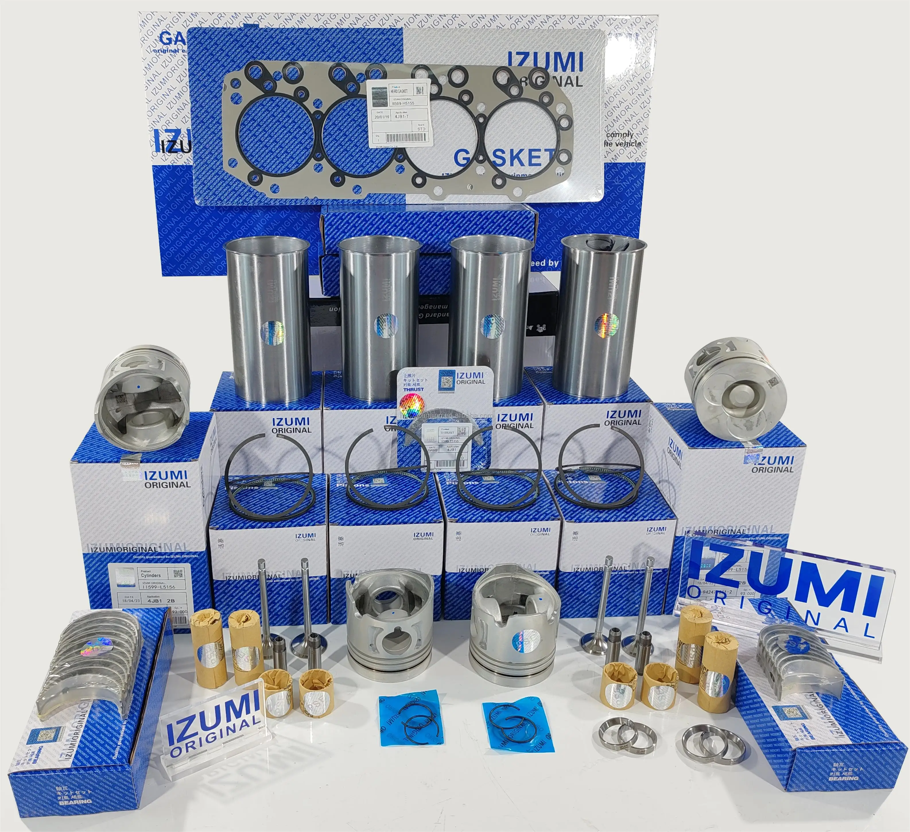 product izumi original 4jh1 4be1 4hl1 4jk1 4ba1 4jx1 4bc2 4zd1 4ze1 overhaul rebuild repair kit engine parts for isuzu-18