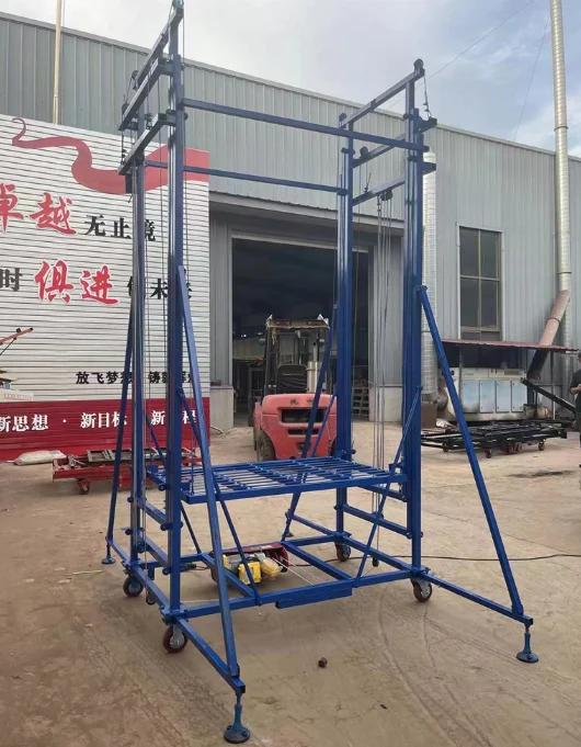 3 м 5 6 высокий подъем дистанционно Управляйте мобильным восхождения на платформе украшения строительных Крытый грузовой лифт для электрического подъемного строительные