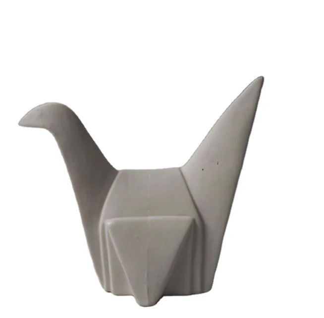 Керамика птичьего крана оригами, керамический кран оригами, белая керамическая птица