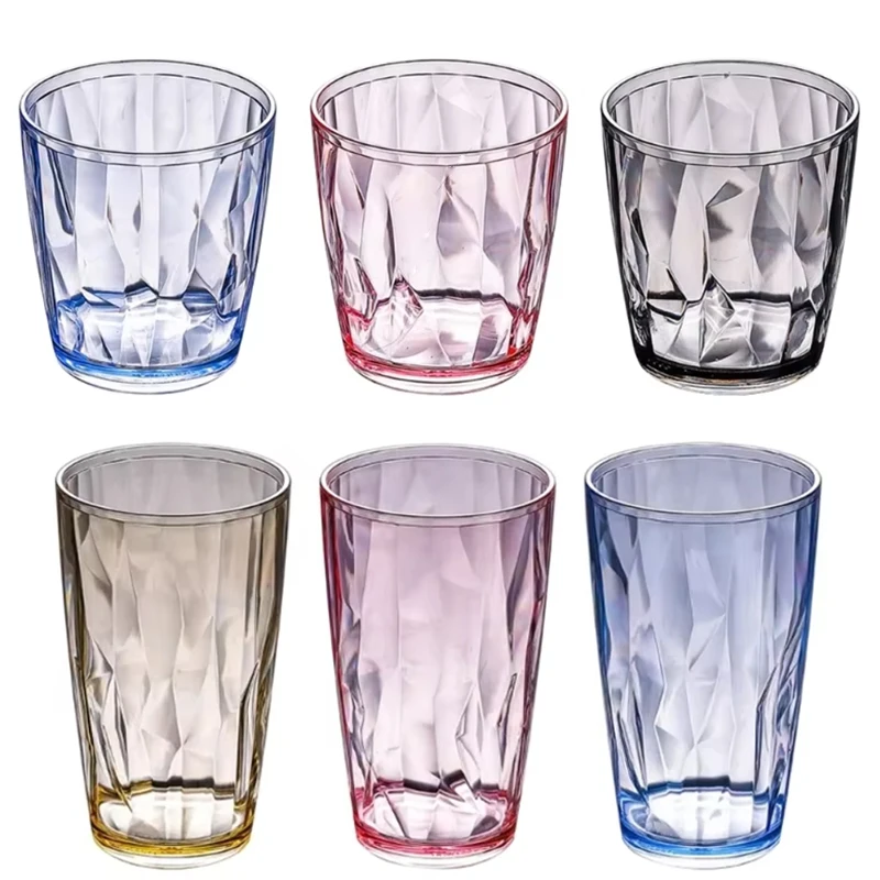 Shatterproof Acrylic Drinking Glasses - Vanjoin 220ml, 300ml, 500ml