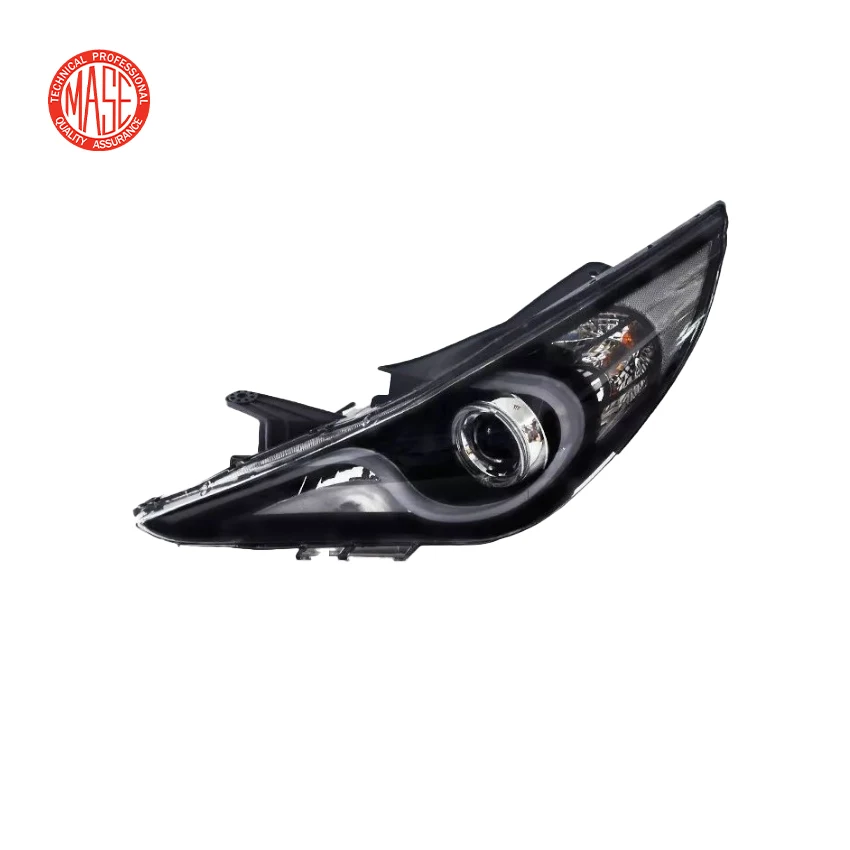 CZJF Angel Eye DRL DHL RHL Modified Beam Left Right Adjusting Plug and Play LED Headlight for Hyundai Sonata 2011 2012 2013 2014
