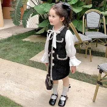 Sonata AW23 PRE-ORDER - Girls Chanel Cream & Black Puffball Dress –  Alexandria's Baby Boutique