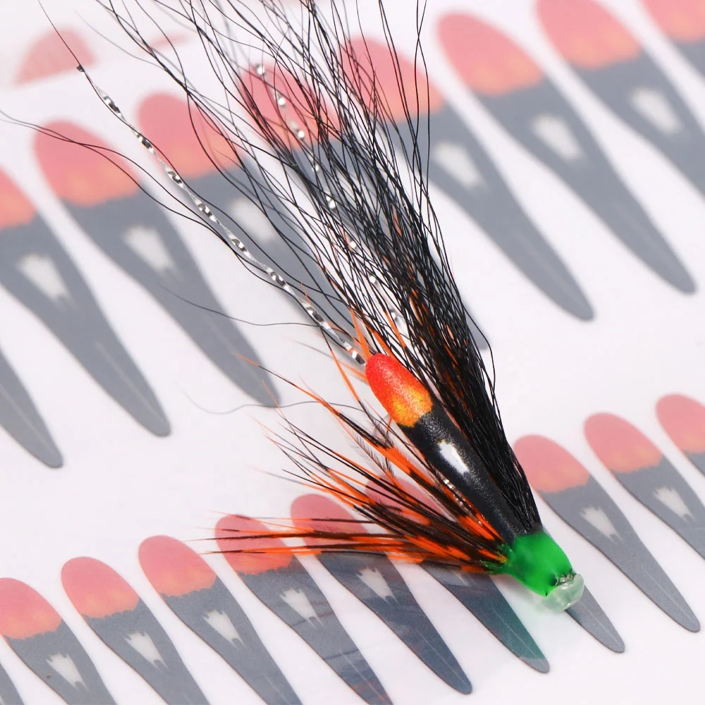 Pre Cut Artificial Jungle Cock Eye Substitute Feather Sticker