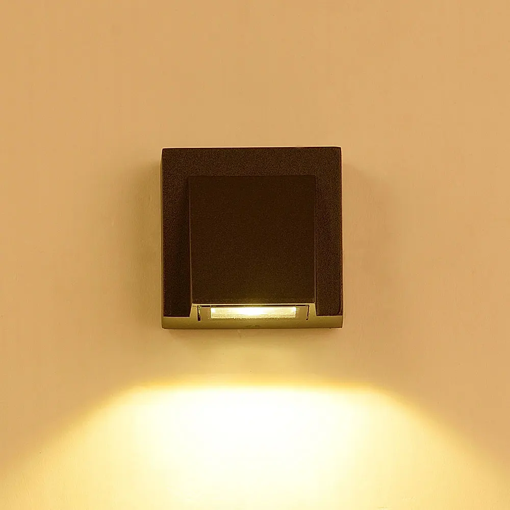 Exterior 10W Outside Wall Light Black AC85-265V Outdoor IP65 Waterproof for Garden