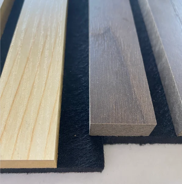 Акустическая панель из натурального дуба с высококачественным звукопоглощающим материалом, деревянные стеновые панели