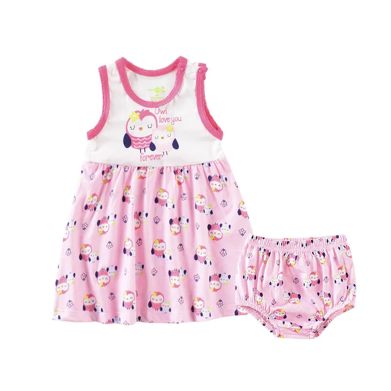 Новейшая детская одежда, хлопковые платья, комплект с шортами, платье для маленьких девочек с изображением кексов