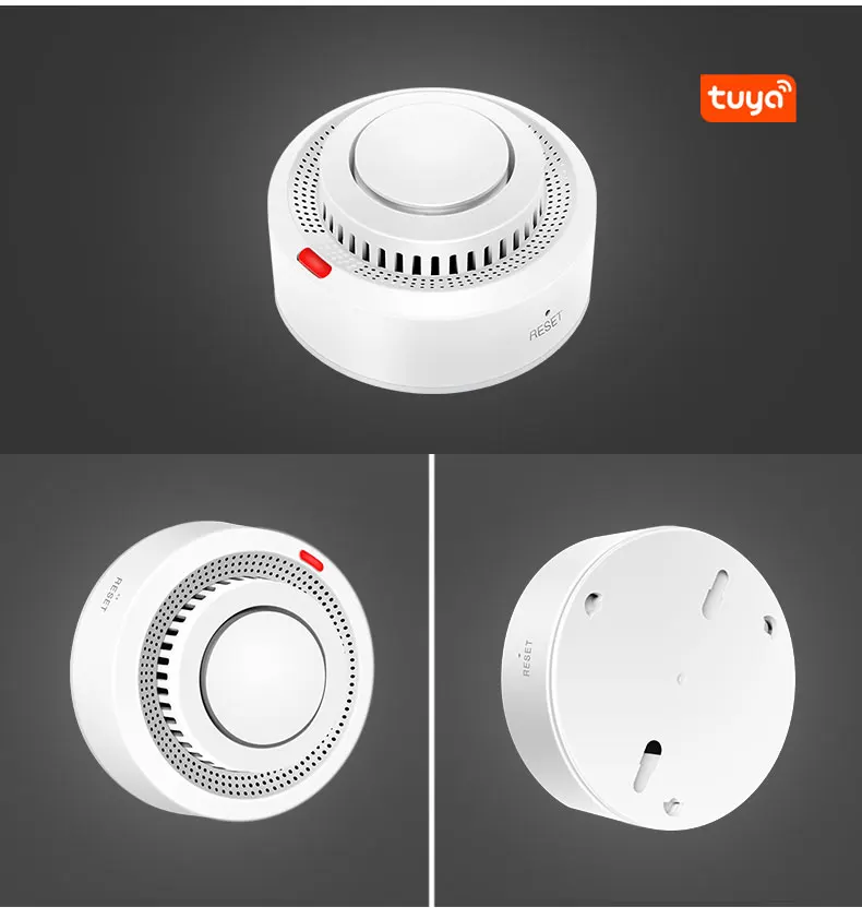 high quality tuya wifi smoke detector de humo cigarrillo stand