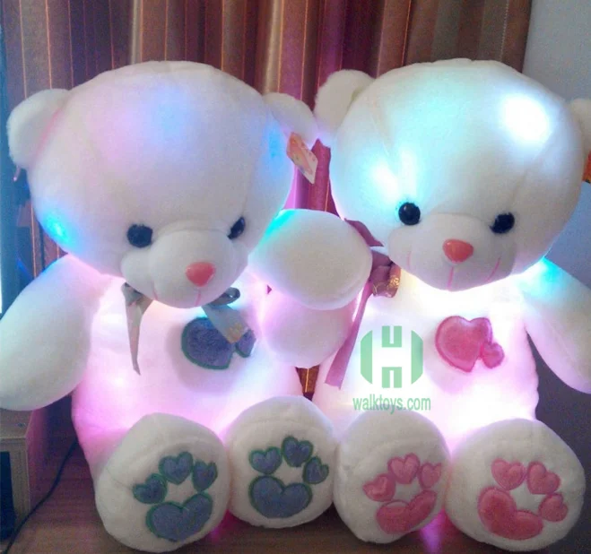 
Новый дизайн! 35 см светодиодный Мишка для подарок на день Святого Валентина, животная плюшевая игрушка с высоким качеством 