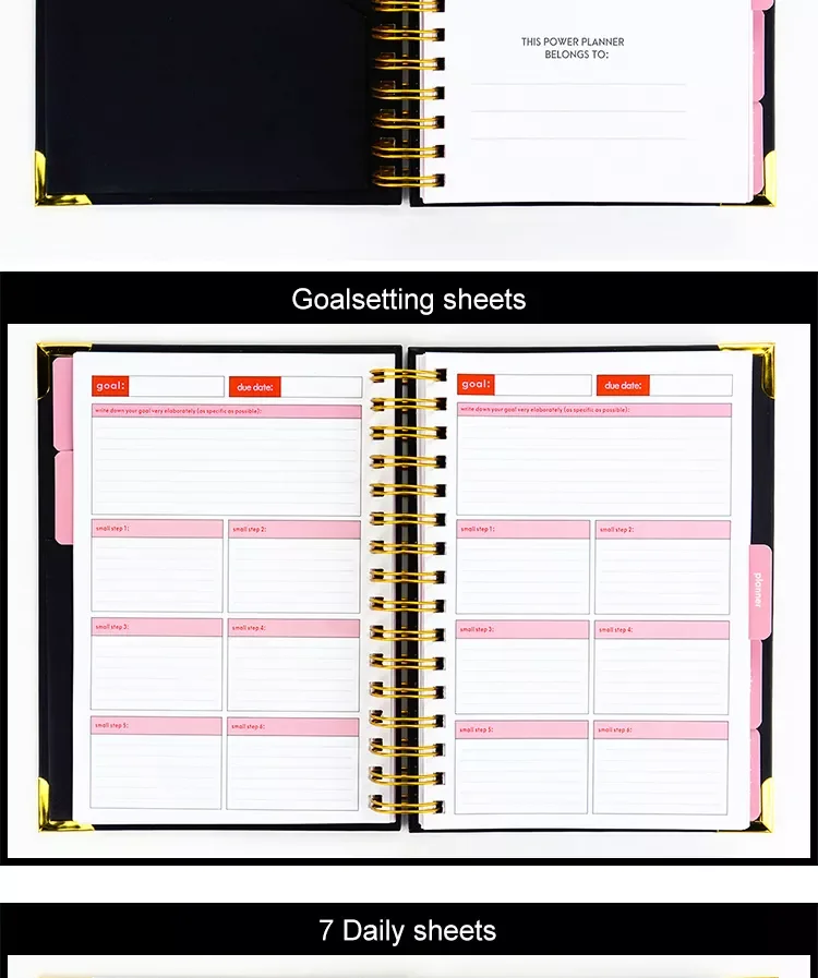 Wholesale Custom Notebook With Logo 2024 A5 Spiral Planner Wholesale custom notebook with logo 2024 a5 spiral planner