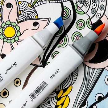 216colors dual head marker pen soft