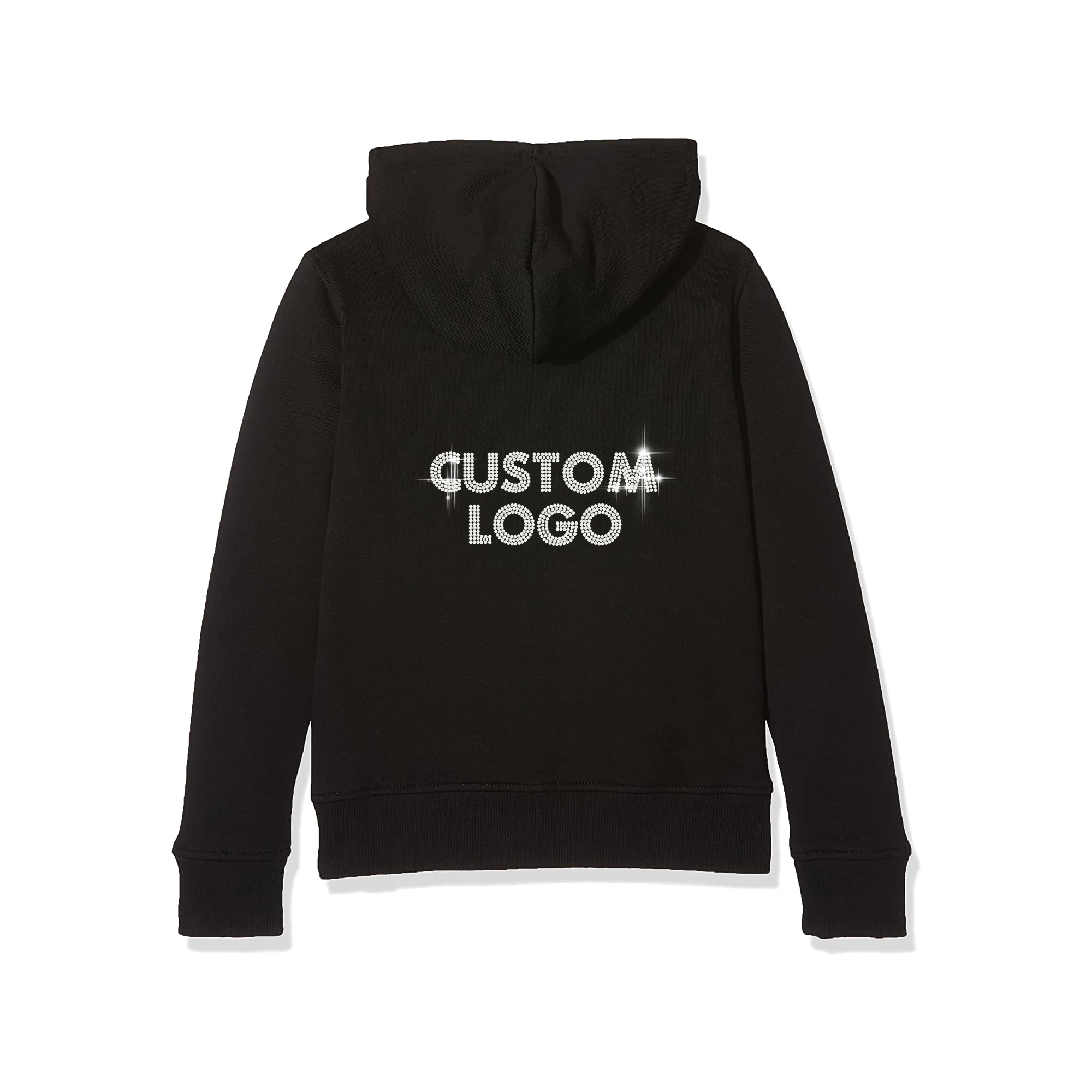 Sudaderas Con Capucha Para Hombre,Logo Personalizado De Moda,Diseño De Gran  Tamaño,De Alta Calidad,Con Diamantes De Imitación Lisos - Buy De Algodón  Con Capucha,Sudadera Con Capucha De Algodón 100%,Cristal Sudadera Con  Capucha Product