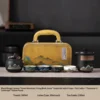 Black green mountain bird+small yellow bag