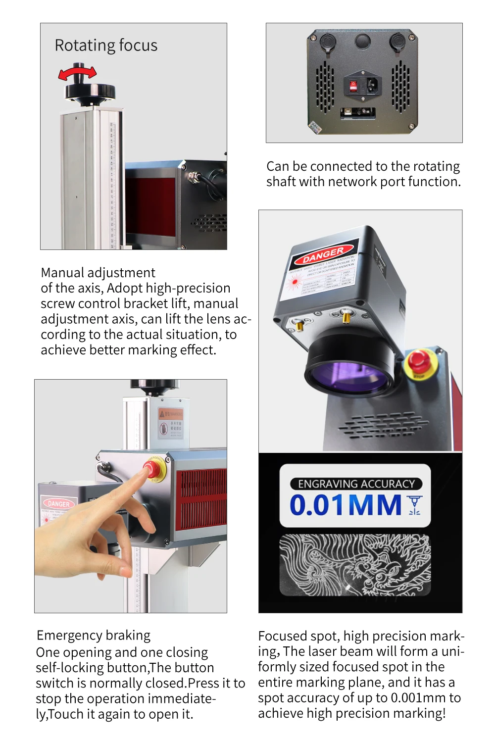 Integrated 30W RF CO2 Galvo Laser Marking Machine Non-Metal Materials Cutter Engraver DXF PLT BMP AI DWG for Wood Wood