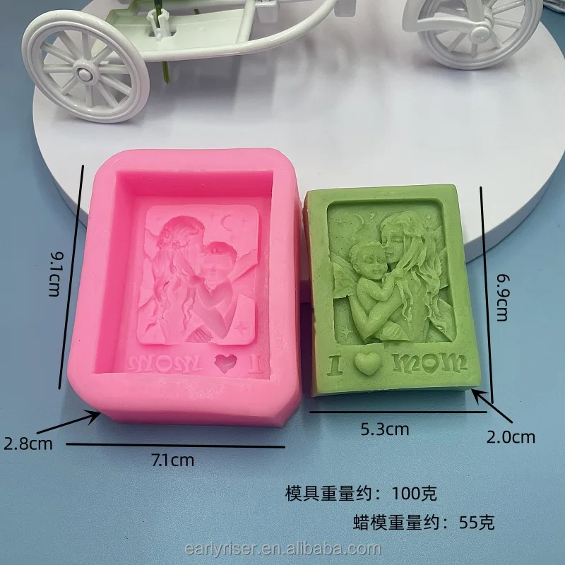 Moule à Savon En Silicone - Grande Colonne - Fait à La Main - Moule En