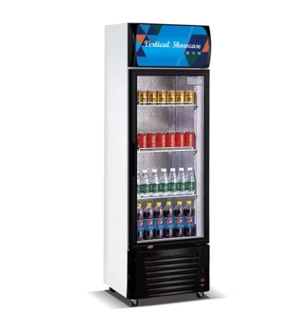 Commercial Supermarket Refrigeration Freezer Equipment Double Glass Door Beverage Display Showcase small