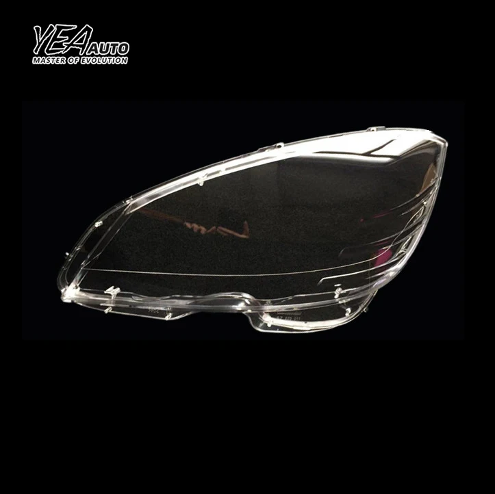 product car headlight glass pc lampshade cover lens for mercedes benz w204 c180 c200 c220 c280 c300 headlamp glass lens cover 2007 2010-30