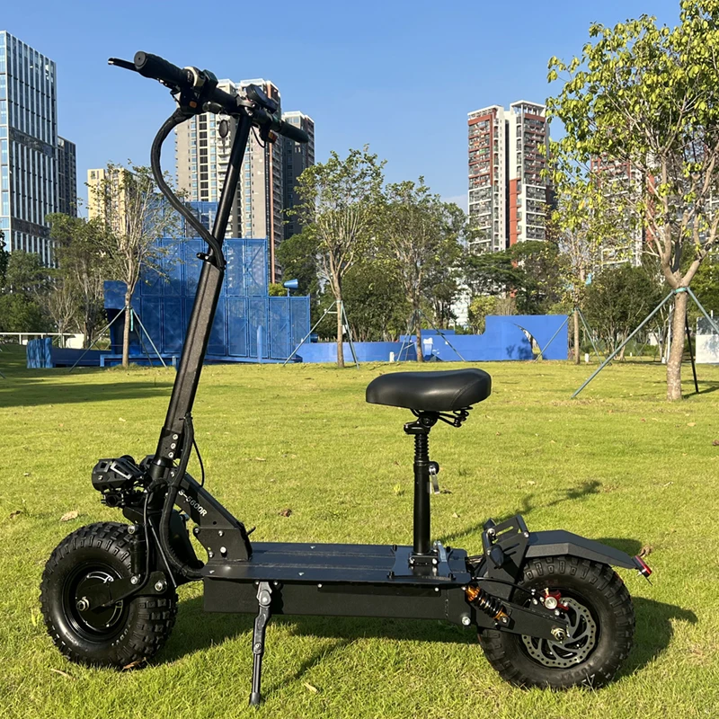 Max Speed 80-100km/h 6000w Motor Adult Folding E Scooter With Seat ...