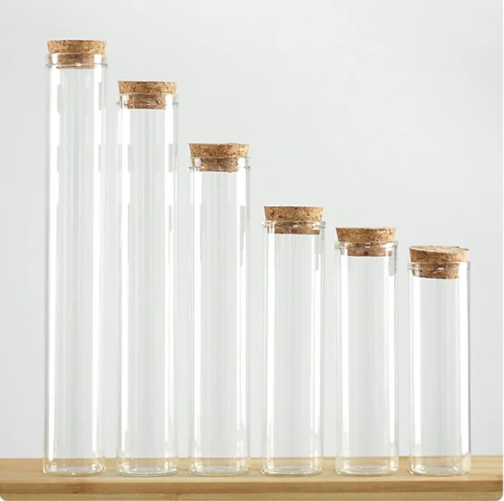 Customized labels 30mm Empty Straight Mouth Matchstick Glass Bottle Matches in glass jar