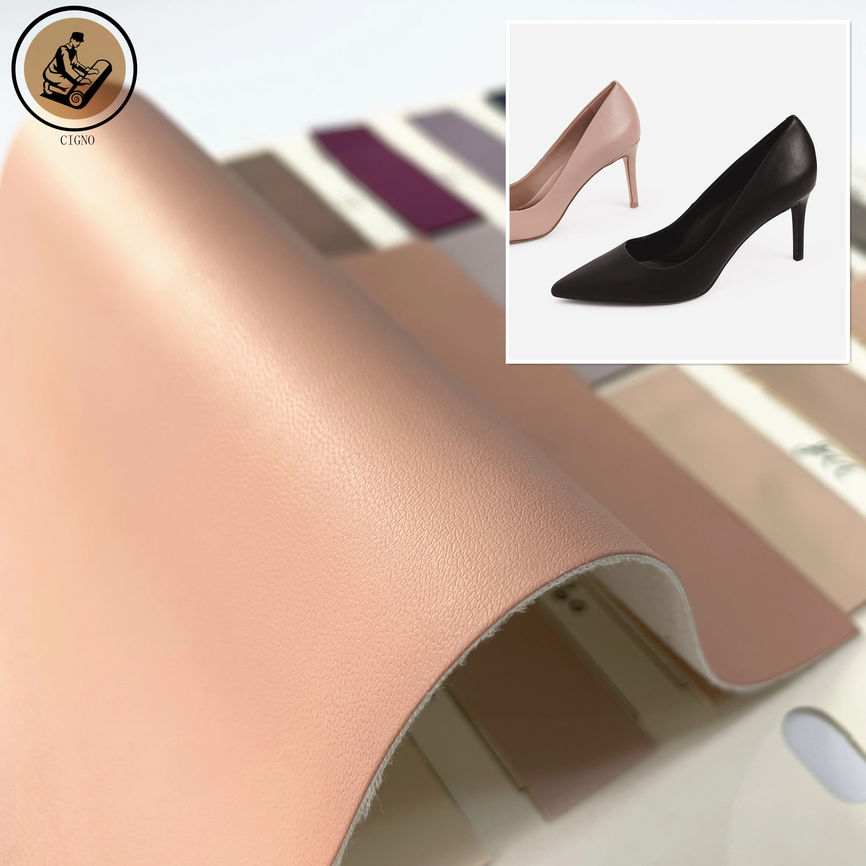 Hot Sale 0.9mm Soft PU Synthetic Leather for Shoes Bags Recycled Eco Friendly