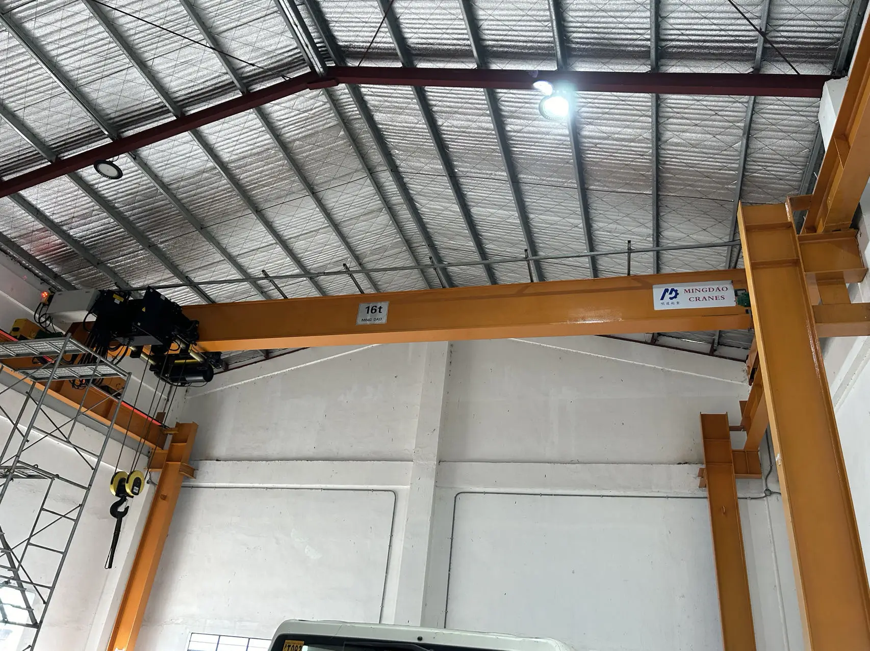 High Quality Euro Type Remote Control Electric 5 10 15 20 Ton Single Wheel Overhead Bridge Crane