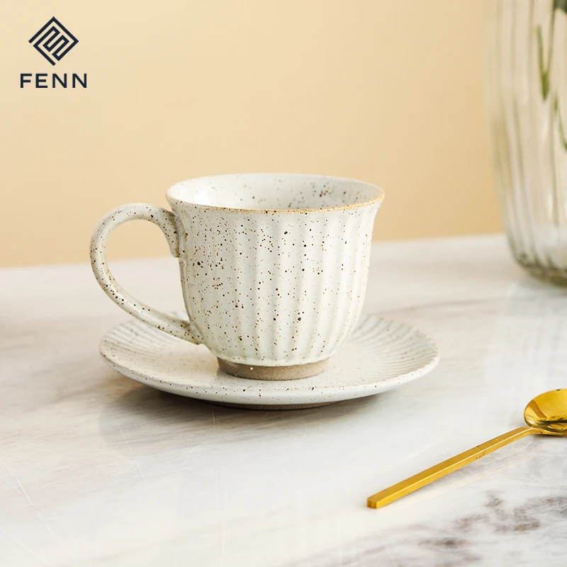 product fenn 180ml hot selling unique durable mug custom printed coffee tea cup and saucer sets wholesale ceramic mug gift set-60