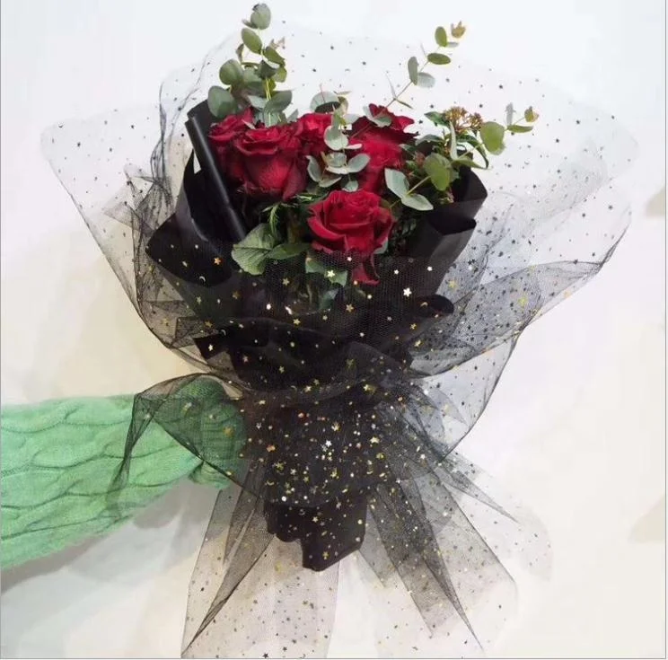 Buy Wholesale China Gauze Flower Wrapping Paper Bouquet Mesh With