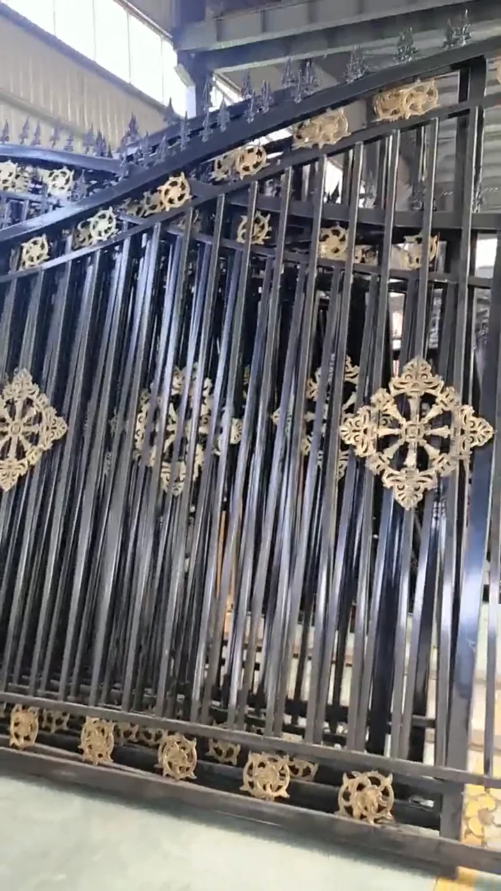 High Quality Galvanized Metal Fence Models Wrought Iron Gates Single
