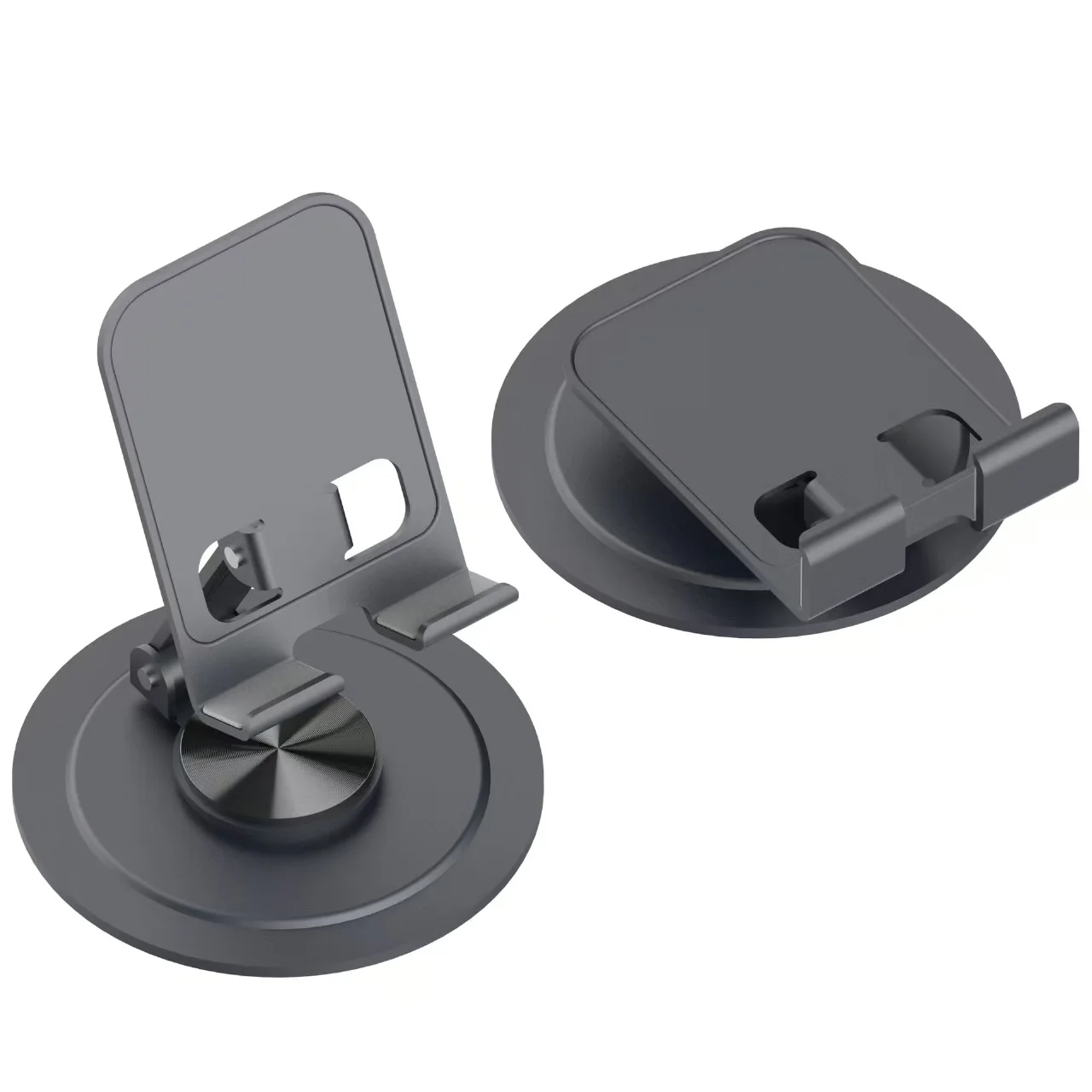 Full Metal Rotating Phone Stand-Multi-Functional Portable Folding Design with Custom Logo Option for Desktop Use preview 2