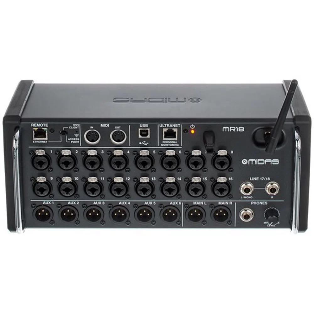 Midas MR18 Digital Mixer & Portable Bag - 18-Channel Audio
