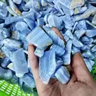 Wholesale natural raw mineral stone onyx blue lace agate tumbled rough stone for healing