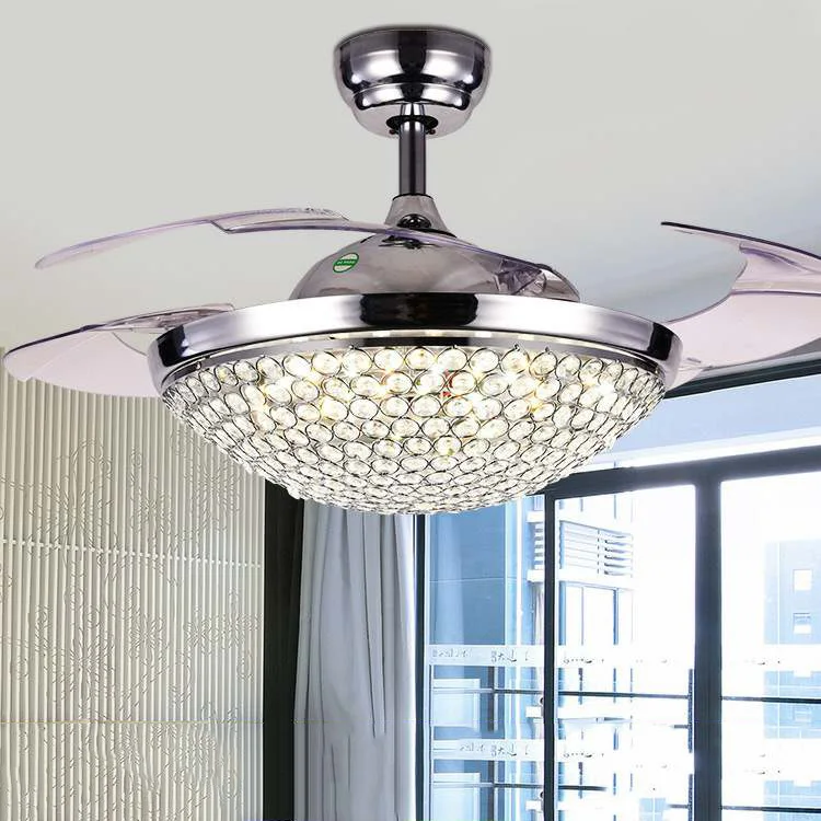 Chinees Fabrikant Groothandel 42 Inch Onzichtbare Ventilatorlamp Kandelaarventilator Plafond